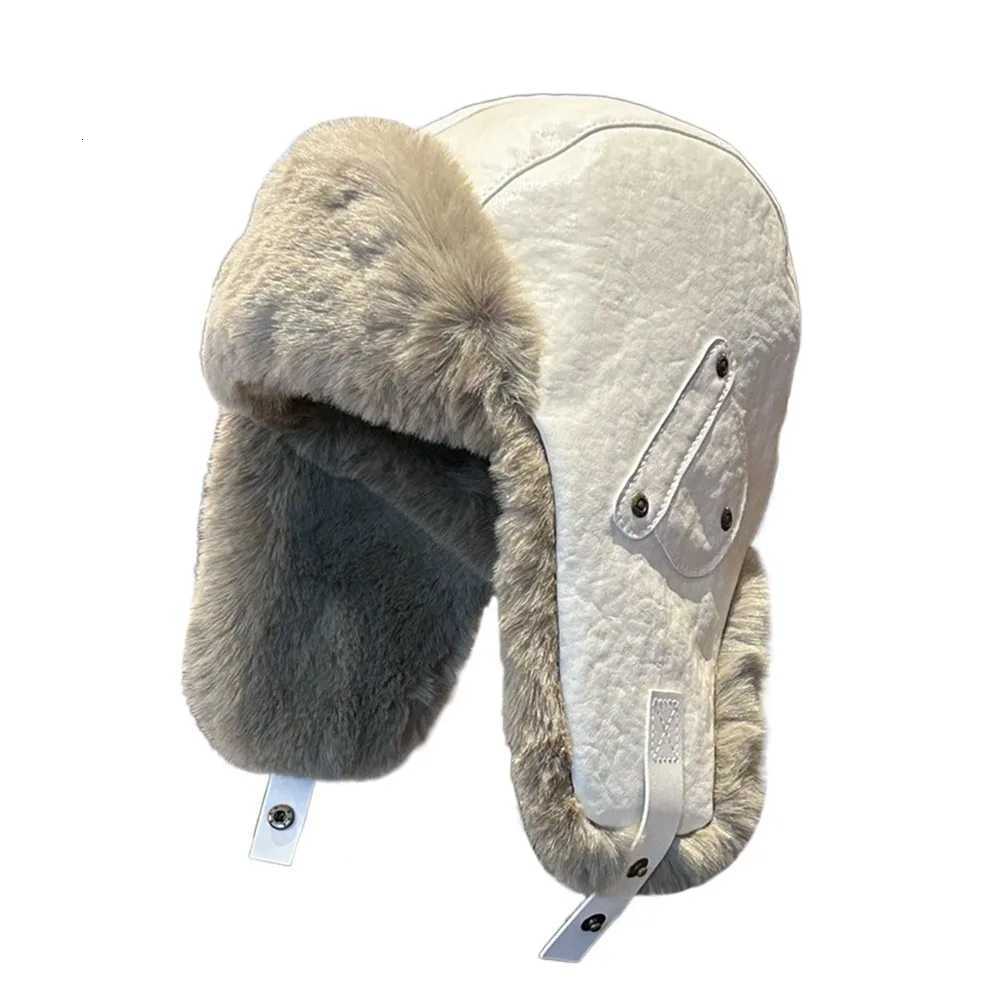 Trapper Hats Fashion Faux Fur Winter Cap Warm Ushanka Fur Hat Windproof Soft Leather Earflap Bonnet for Men WomenT261017
