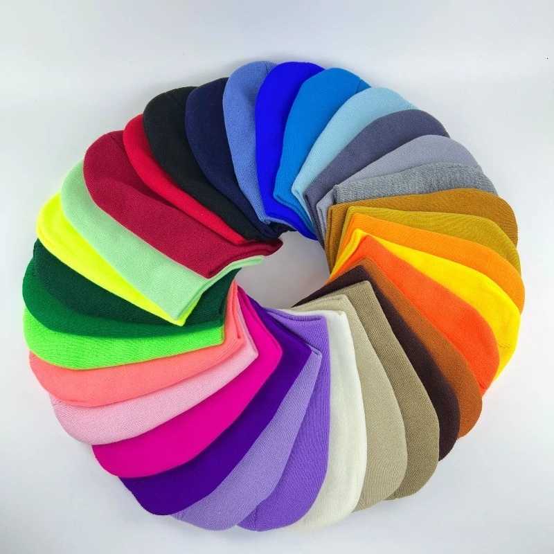 Beanie/Skull Caps Unisex Solid Color Knitted Beanie Hat Cuffed Skull Cap Elastic Soft Warm Winter Hat Color Options Casual Headwear for Men WomenT26