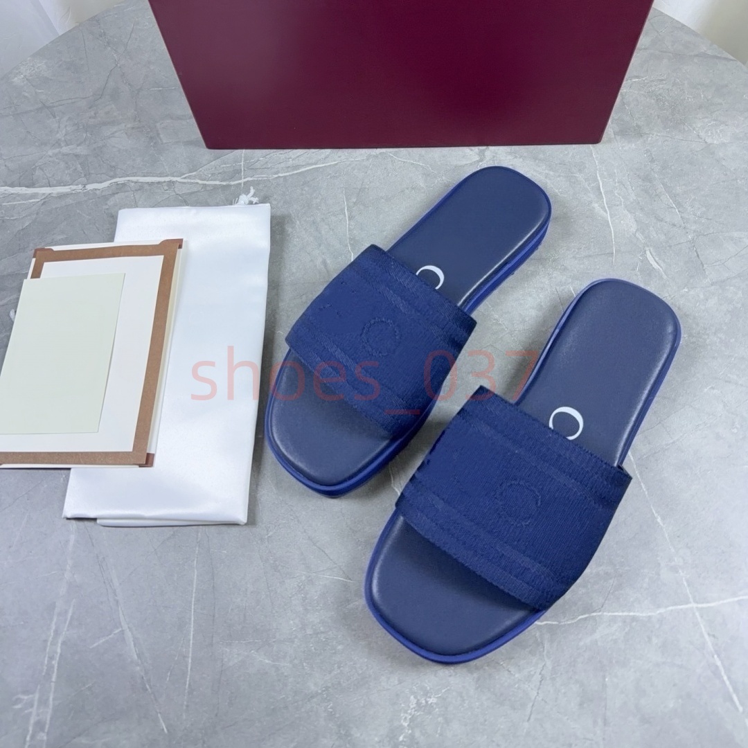 Designer Slides Flip Flops Men Women Luxury Sandals Cross Canvas Strap Slippers Web Thong Beach Slipper Rubber Flat Sole Slide Shoes size 36-46