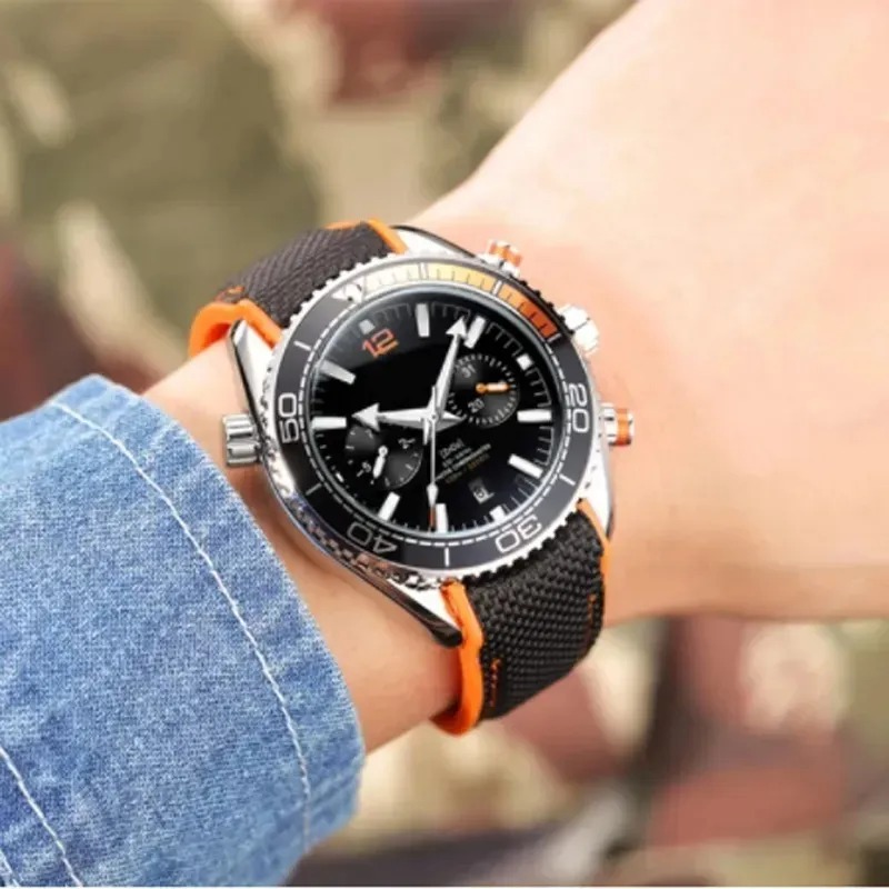 U1 Top AAA Mens Luxury Watch Chronograph Sports Sea Master Watches Japan VK Quarz Movement Montre De Luxe Luminous Wristwatches Mens Watch Reloje Me