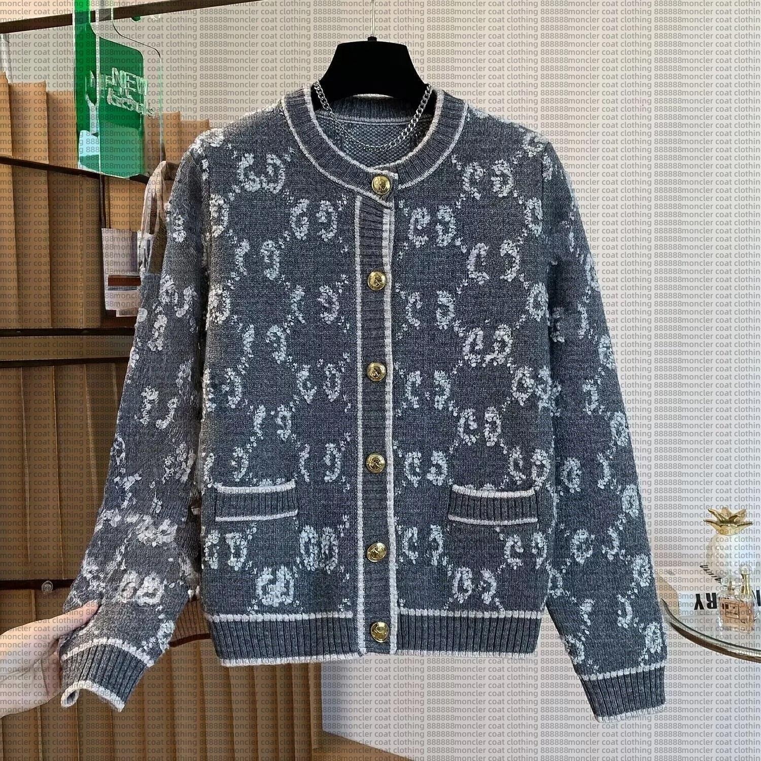 Women's Sweater Warm sweater Clothes Designer Woman Cardigan sweater Colorful Round Stylist Necks Top Women's Clothing