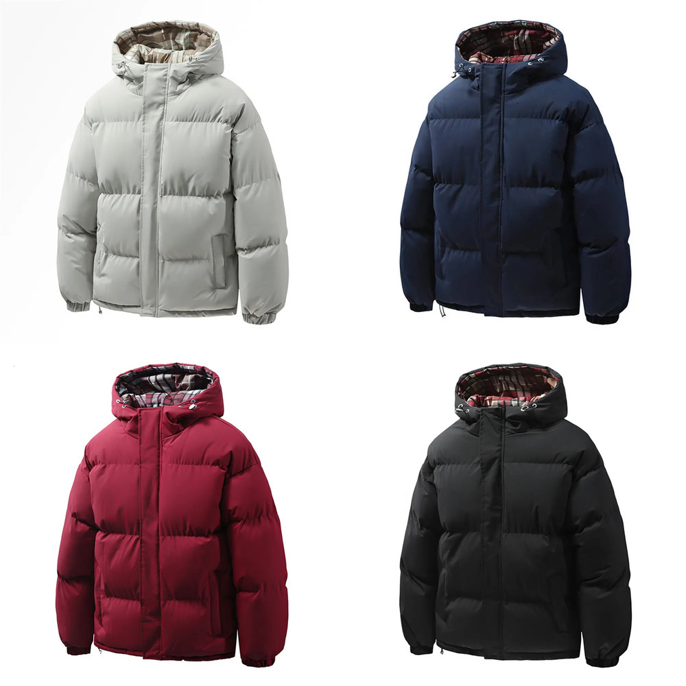 High Quality Solid Color Hooded Men Korean Fashionable Multi Functional Thick And Warm Jacket For Winter