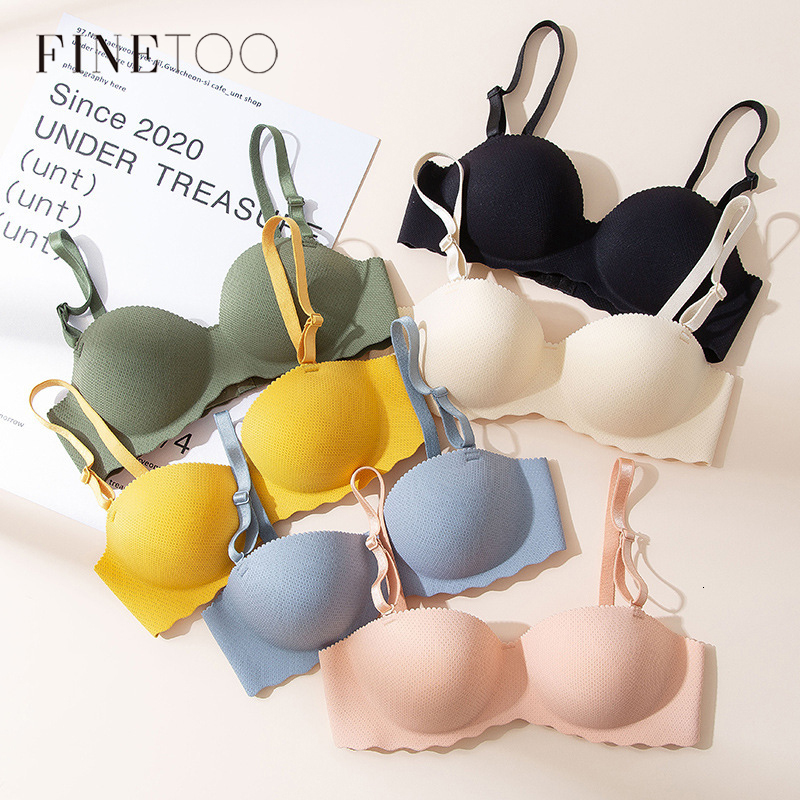 Women's Small Chest Underwear Seamless Push Up Bras Wireless Bralette Detachable Straps Breathable Brassiere Backless Lingerie dongdumaoyi