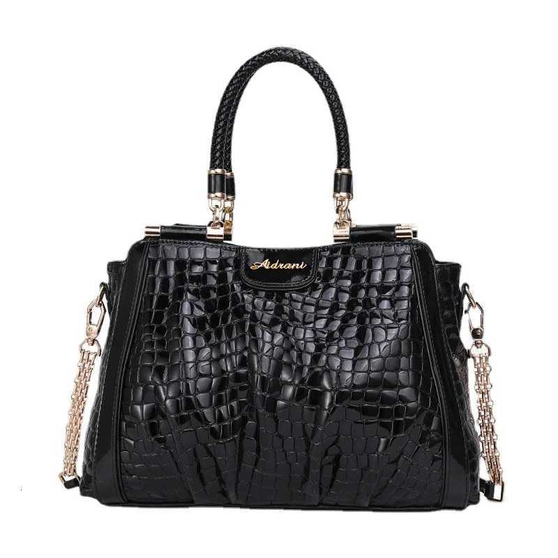 Evening Bags Totes 2025 New Genuine Leather Women Handbags Crocodile Pattern Mom Large Capacity Lady Tote Bag Fashion Shoulder Crossbody Bags H26101