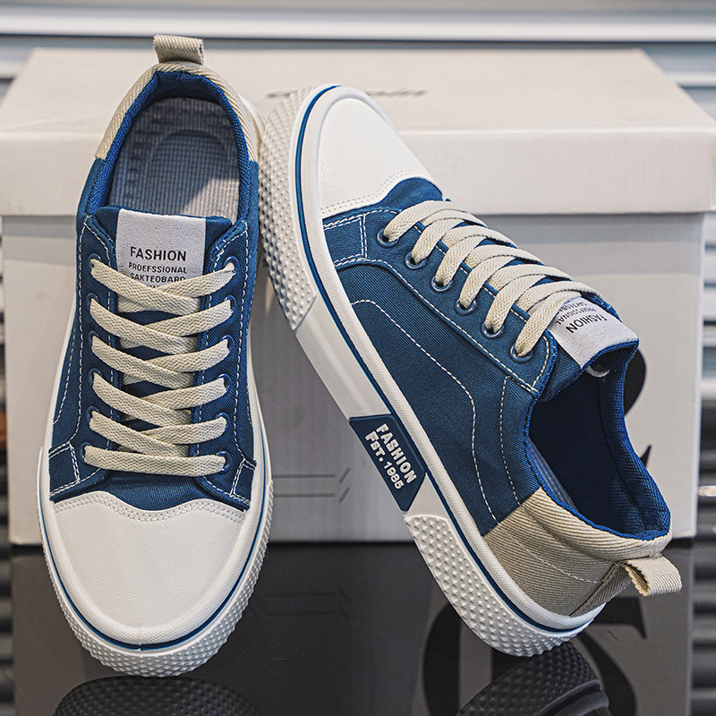 parfumparfum2026 Spring/Autumn New Canvas Shoes Breathable Versatile Skate Shoes Men 's Soft Sole Casual Trendy Fashion Canvas Shoes for Men