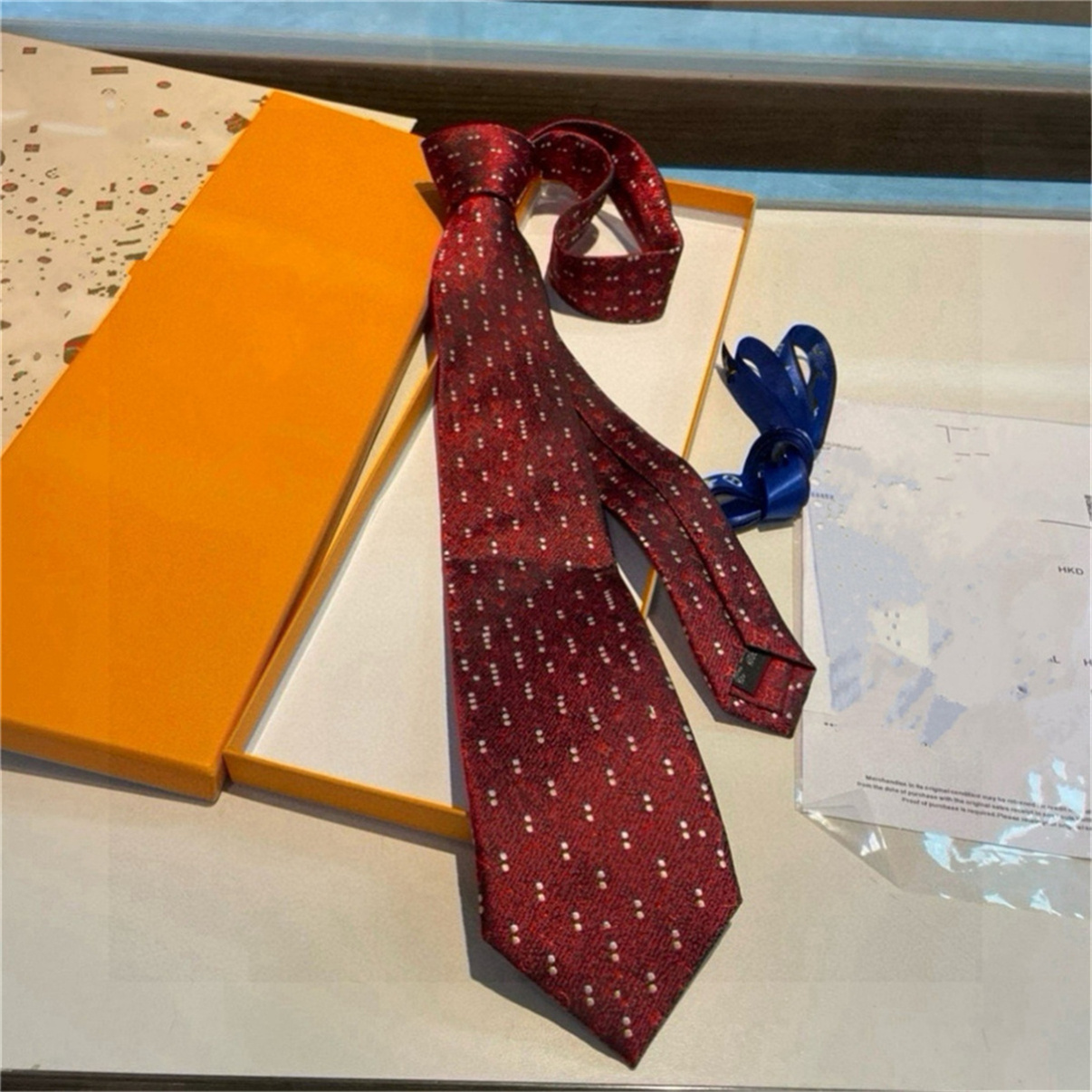 SS Neck Ties box New Mens Printed 100% Tie Silk Necktie black blue Aldult Jacquard Party Wedding Business Woven Fashion Design Tie 0945