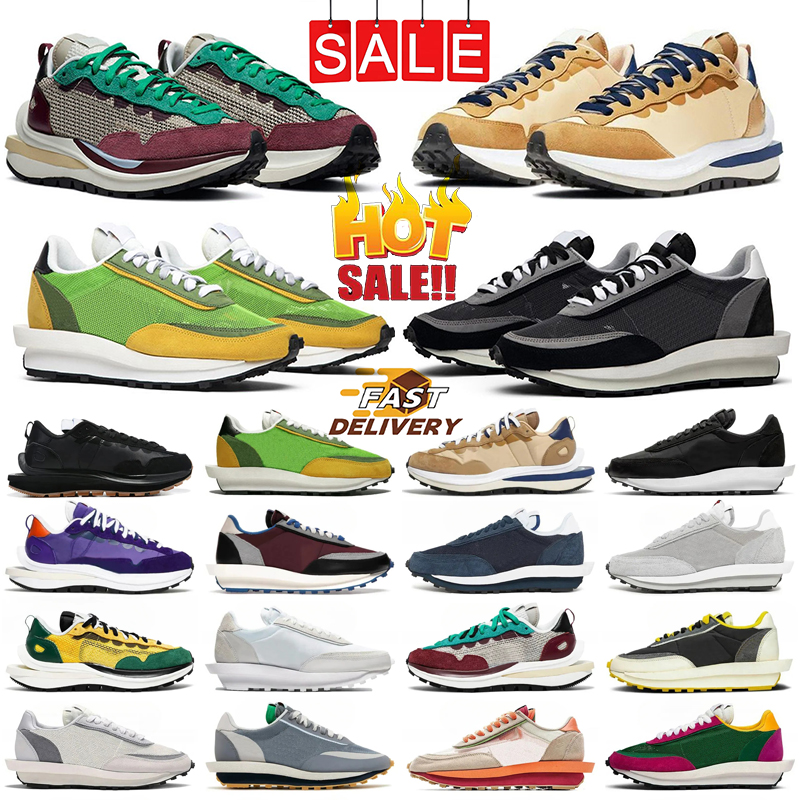 Designer running Waffles Shoes Sail nylon Black White Tour Yellow Stadium Sail Gum Blue Void Bright Citron Grey Game Royal Sneakers