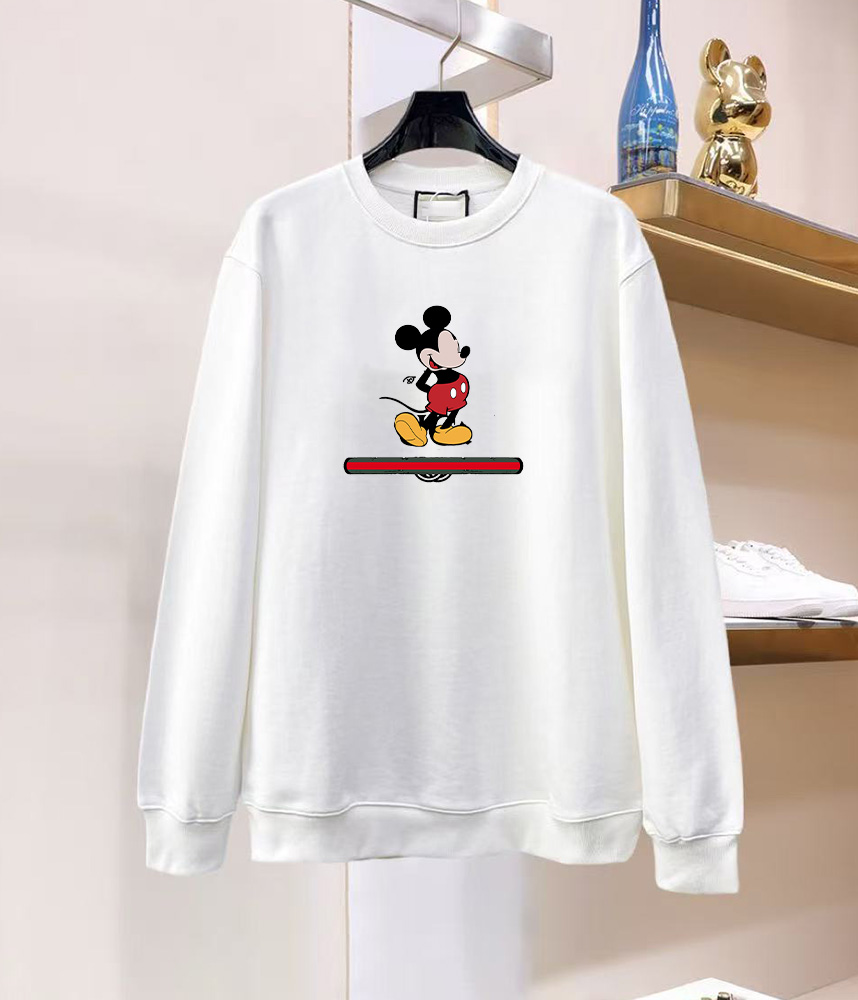 Men's sweater black and white designer Heavy Chinese cotton washed in autumn to make old sweater with round neck for men's loose and comfo