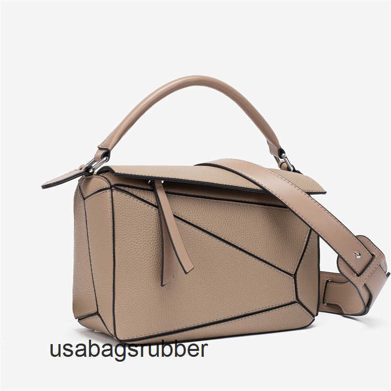 Origami Satchel Minimalist Geometric Autumn Winter New Patchwork Texture Crossbody Lightweight Large Capacity Doctor With Multi-Panel Construction