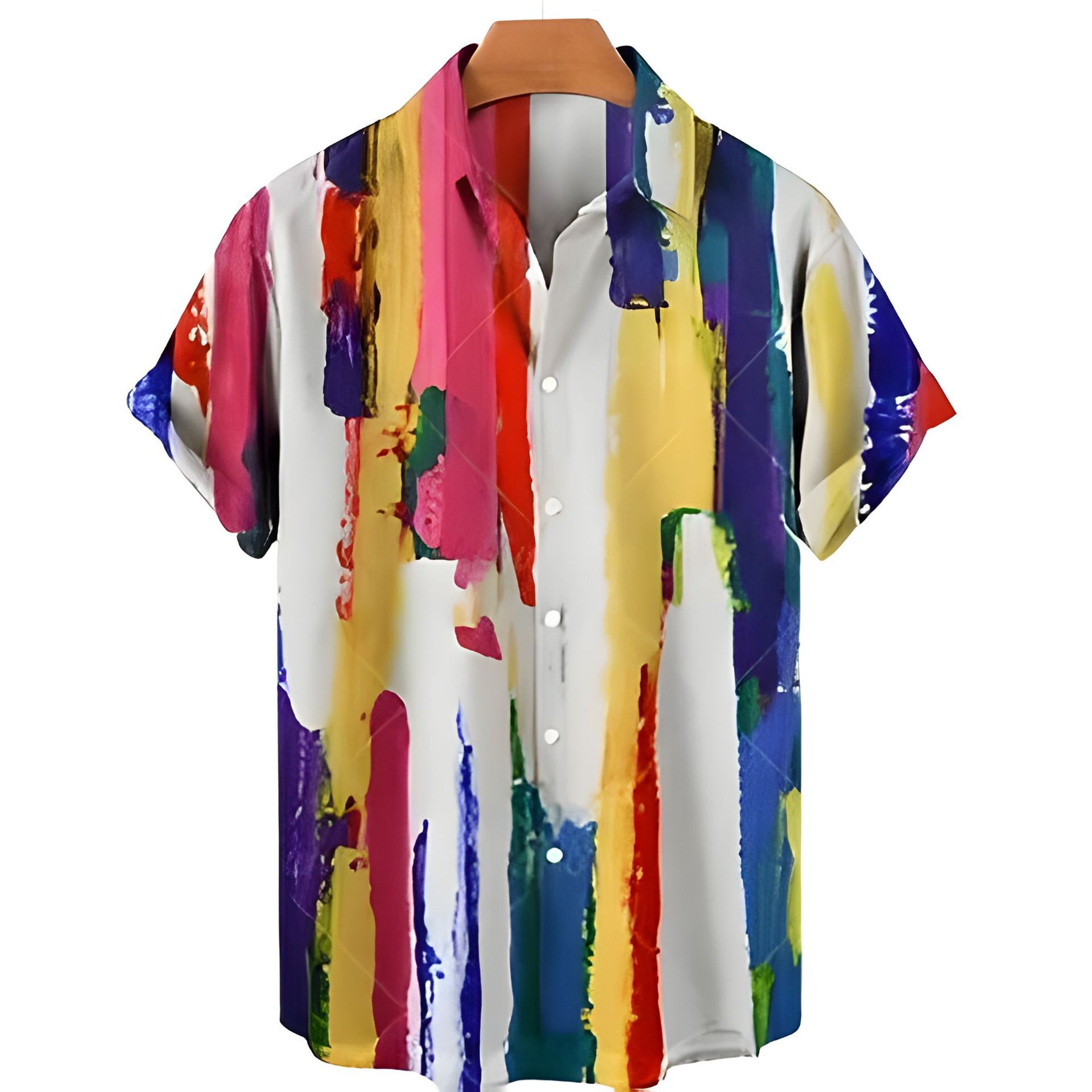 2026 New Stylish Summer Casual Printed Hawaiian Shirt Men, Suitable Vacations And Beachwear, Available In Sizes S-5Xl, Manufactured For Trade Free S