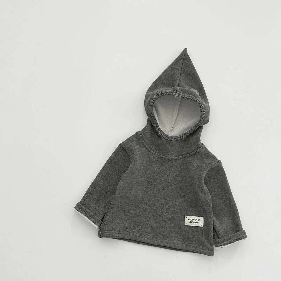 Girls pullover Hoodie Winter Baby Casual Striped Sweatshirt Solid Boys Girls Hoodie Infant Fleece Hooded Tops Toddler