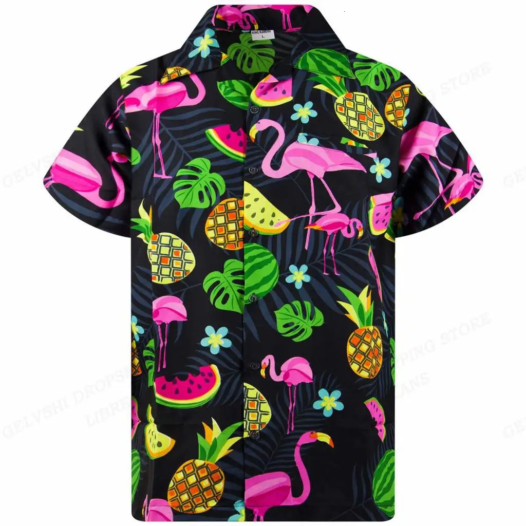 2026 Summer Export: Trendy Hawaiian Shirts With Digital Print Short Sleeves, Direct Shipping For Export Free Shipping