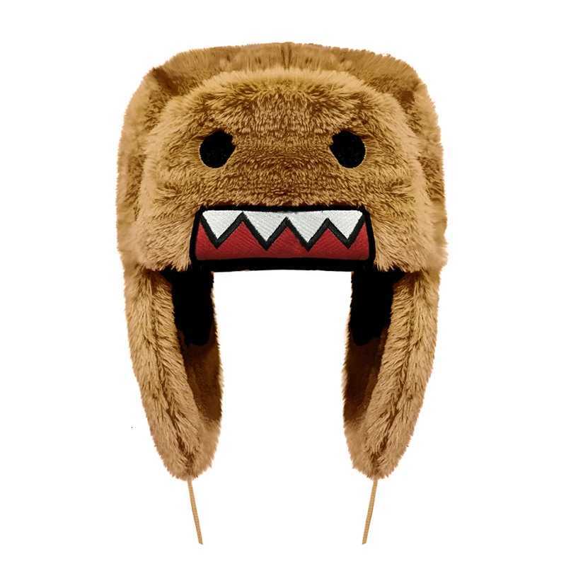 Trapper Hats Anime Domo Kun Hat Ushanka Cute Fashion Winter Hats for Women Men Cartoon Warm Hat Gorras CapT261017