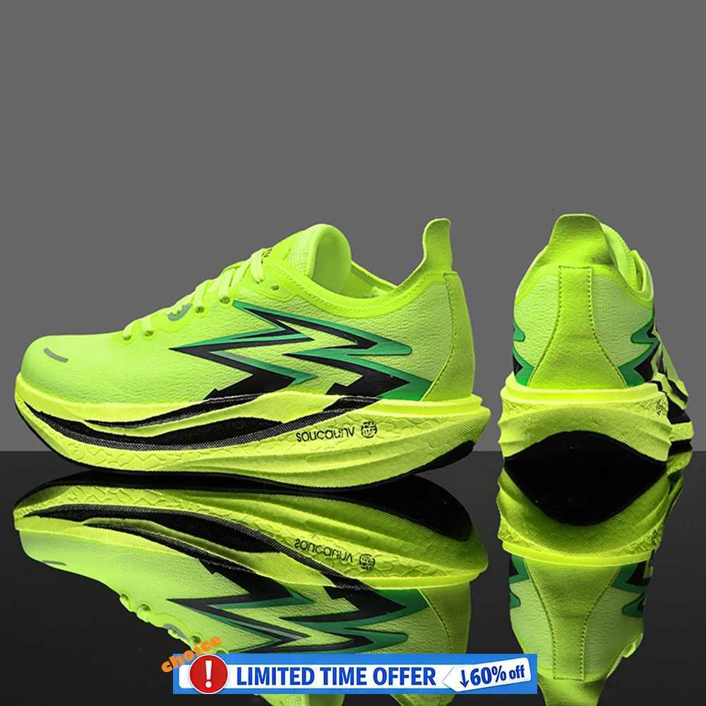 Casual Shoes Men's Sports Shoes Carbon Plate Running Shoes Male Marathon Sneakers Racing Shock-absorbing Athletics Training Shoes for Women H26