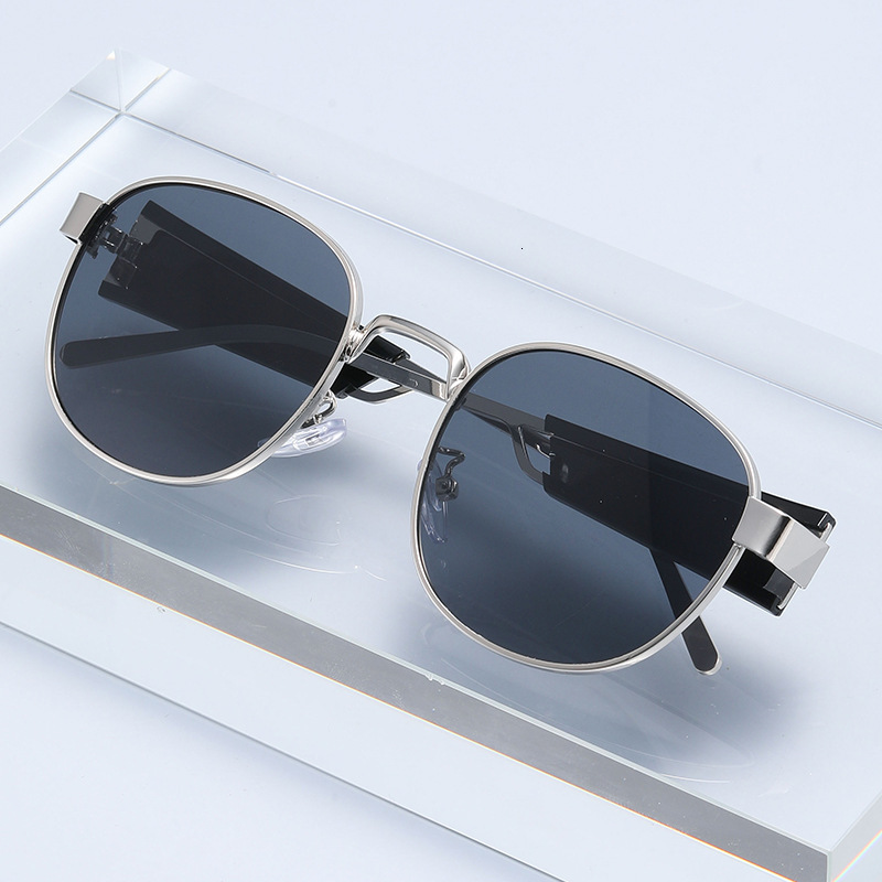 M sunglasses MM's new European and American retro square-frame trendy unisex sunglasses, popular among influencers, fashionable mirrored lenses