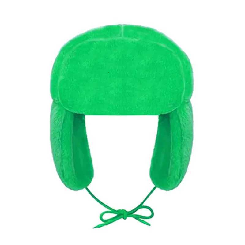 Trapper Hats Fashion Dopamine Aesthetic Warm Ear Protection Hat Autumn Winter Street Casual Warm Windproof Caps Solid Color Tie Bomber HatT261017
