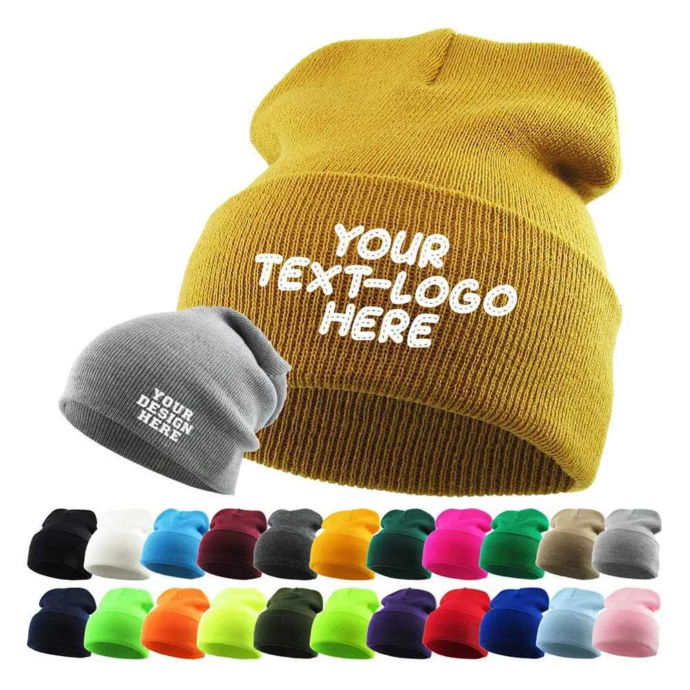 Beanie/Skull Caps Custom Candy Colored Knitted Hat Winter Simple Versatile Woolen Hat For Men and Women Outdoor Warm Hat Suitable For Daily Wear Q26