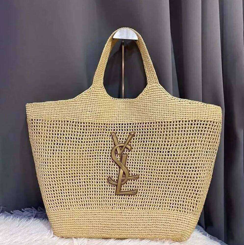 Icera Bag Fashion Rattan Women Shoulder Woven Female Handbags Large Capacity Summer Beach Straw Bags Casual Tote Purses 1B