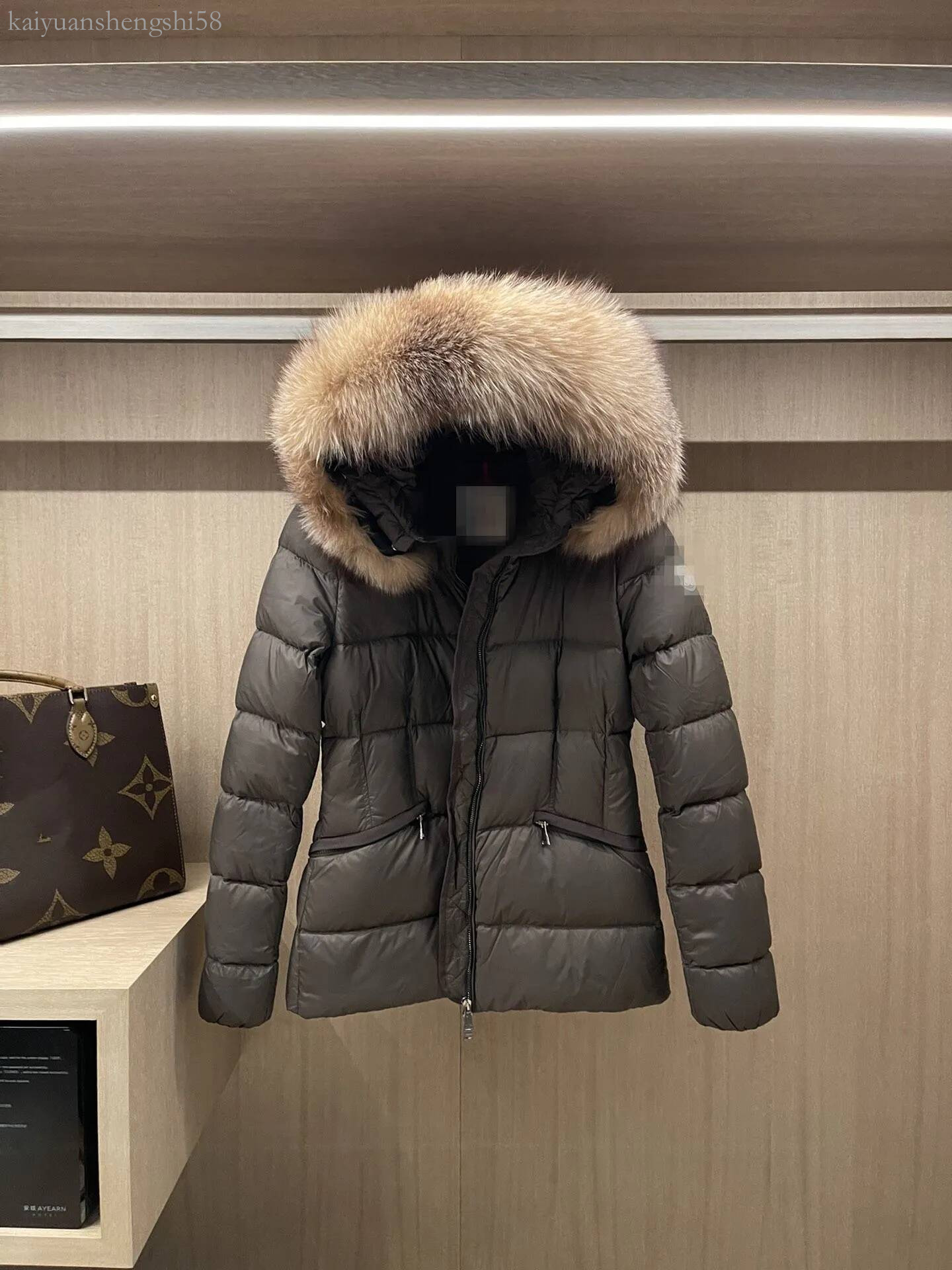mon clerness Womans monclenessity coat designer women mont clerness boed short down jackets fur coats real collar jacket parkas with belt lady cotto