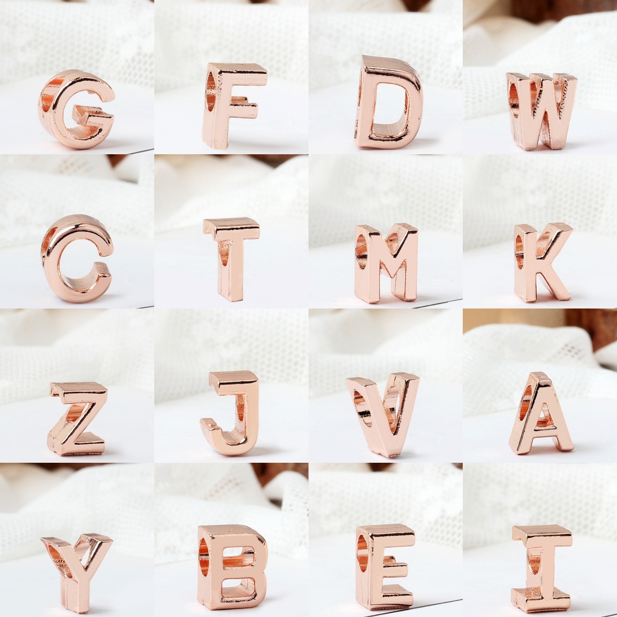 jewelry woman designer Charms rose gold 26 English letter Charm pendant beads high quality luxury for women Charms fit bracelets necklaces Christmas
