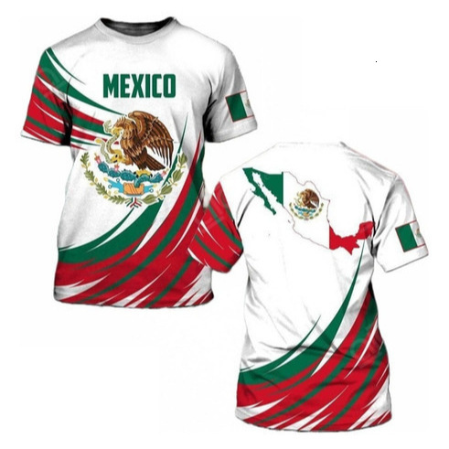 2026 Mexico National Team 3D Printed T-Shirt Casual Sportswear World Cup Event Fan Support Crew Neck Short Sleeve Free Shipping