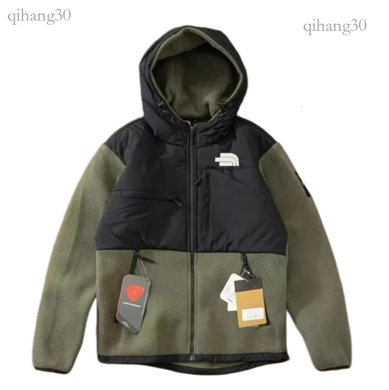 Northe Facelies Jacket Men Designer Coat Polar Fleece Jacket Leisure Thickened Collar Nylon Splicing Outdoor Sport Windbreaker 341