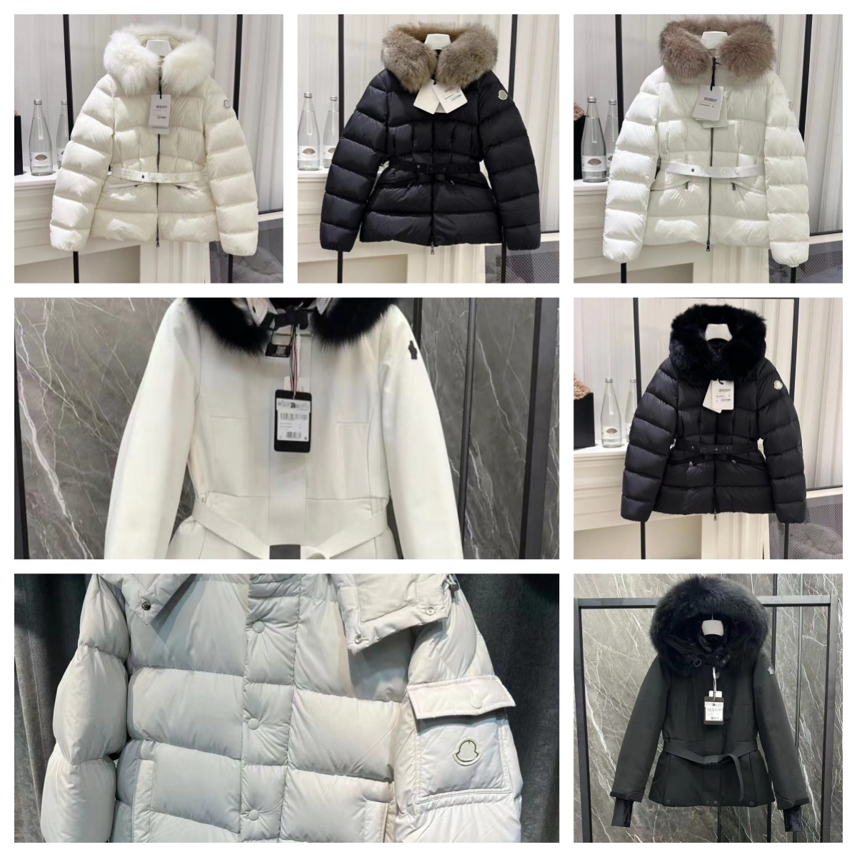 Designer Womens high quality Down Jacket waist-cinching Long Coat Large Pocket Fur Collar Thermal Top Female women autumn Coats Outdoor thermal jack