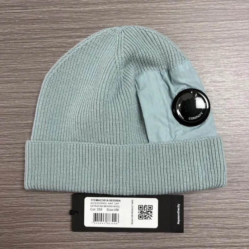 Extra fine merino wool utility caps cotton knitted warm beanies outdoor casual Winter windproof hats lens removable AA AA