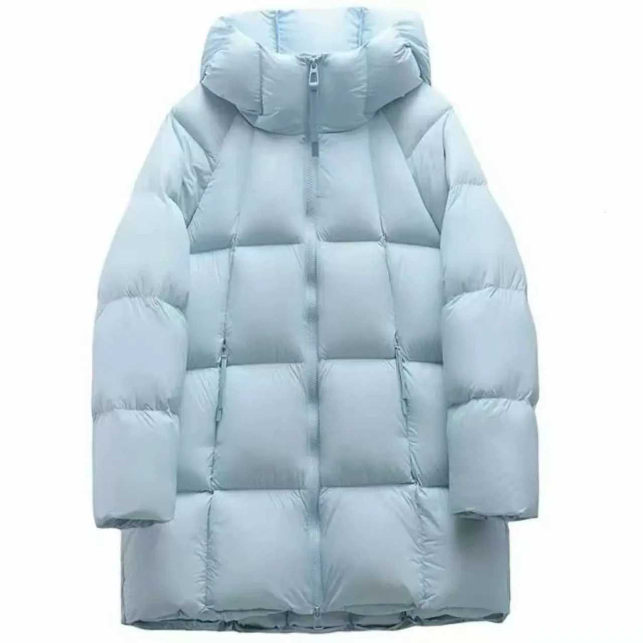 Women's Down Parkas 2026 Winter New puff Down Cotton Jacket Women's Medium long Thicken Hooded Coat Lady Warm Down Jackets Female Parker O