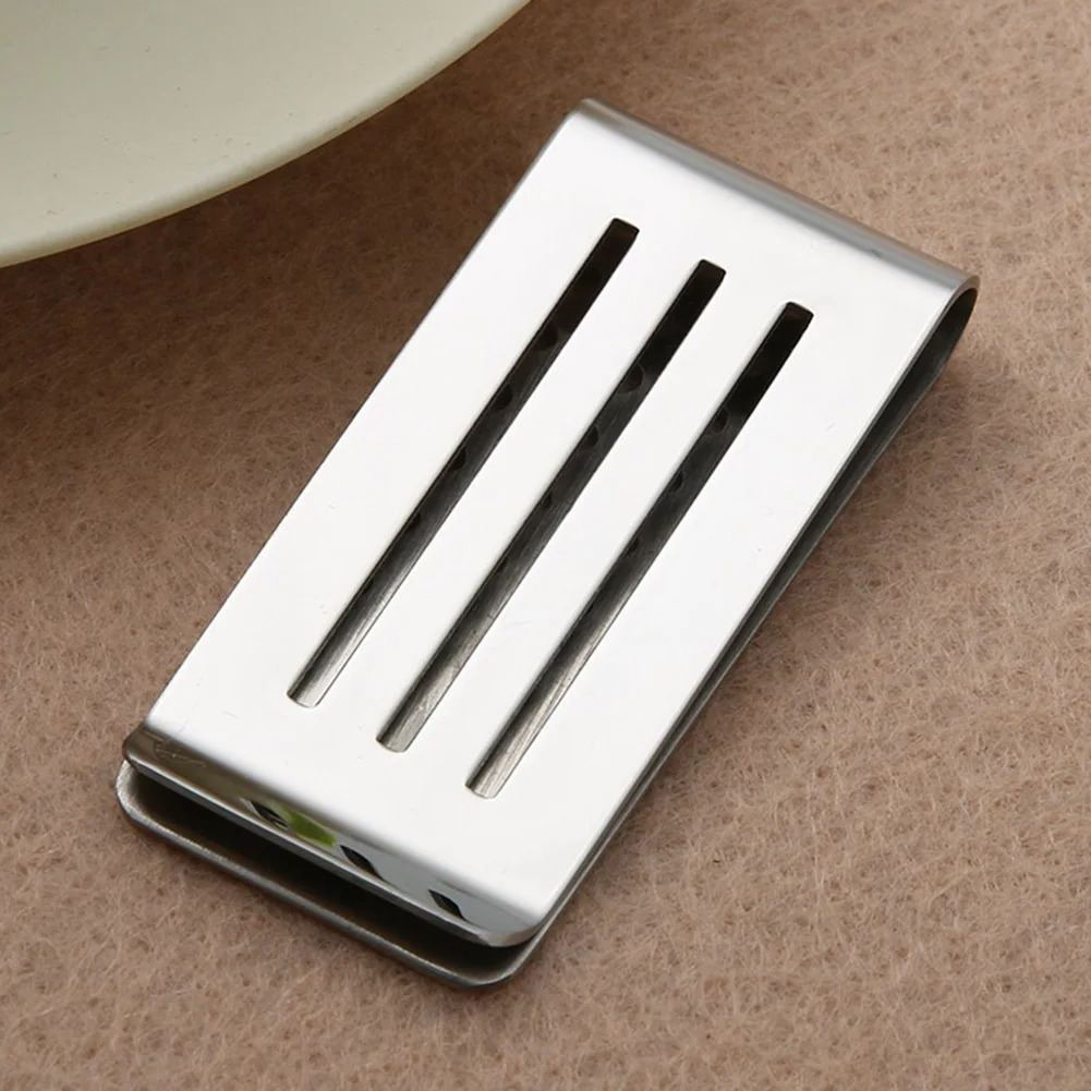 Stainless Steel Money Clips Hollow Out Porous Cash Clamp Holder Craft Minimalist Wallet Portable Suitable for Wallet Clips Books 261017