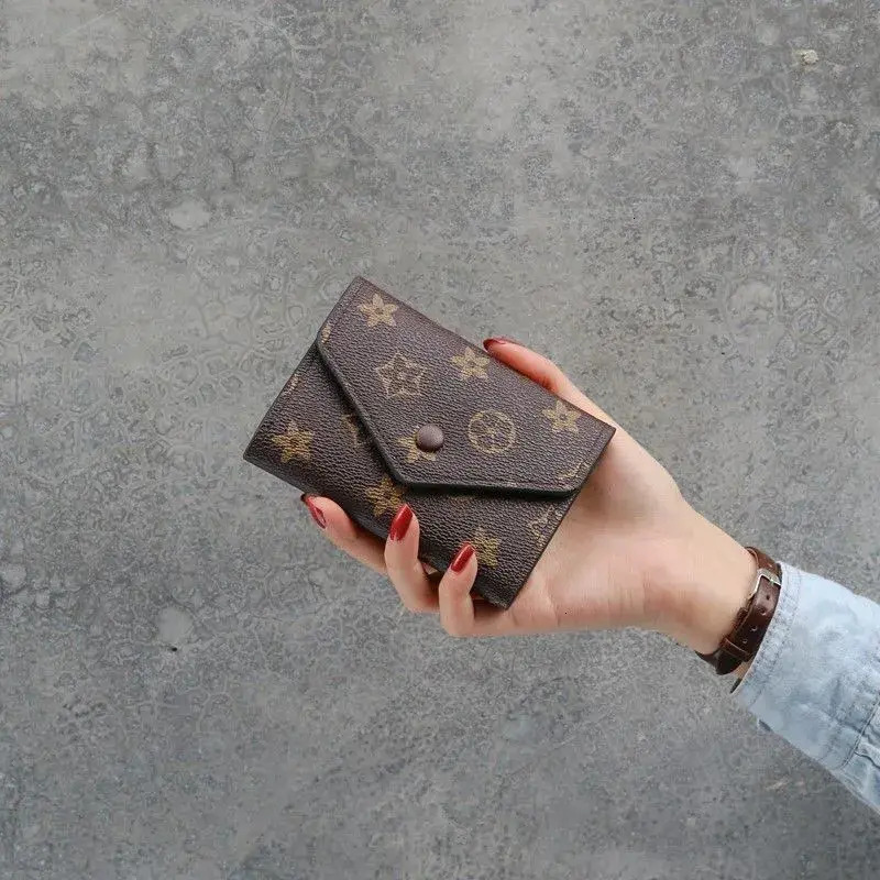 Wallet 2026 New Unisex Uxury Fashionable Canvas Wallet leather Multiple Card Slots Snap Multicolor Blue ID Window Long Short Purse
