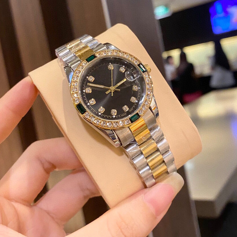 Fashionable and Simple Gold Stainless Steel Women's Watch, gold sliver Business Casual, Elegant, Retro Style, Waterproof, gifts for wife girl w
