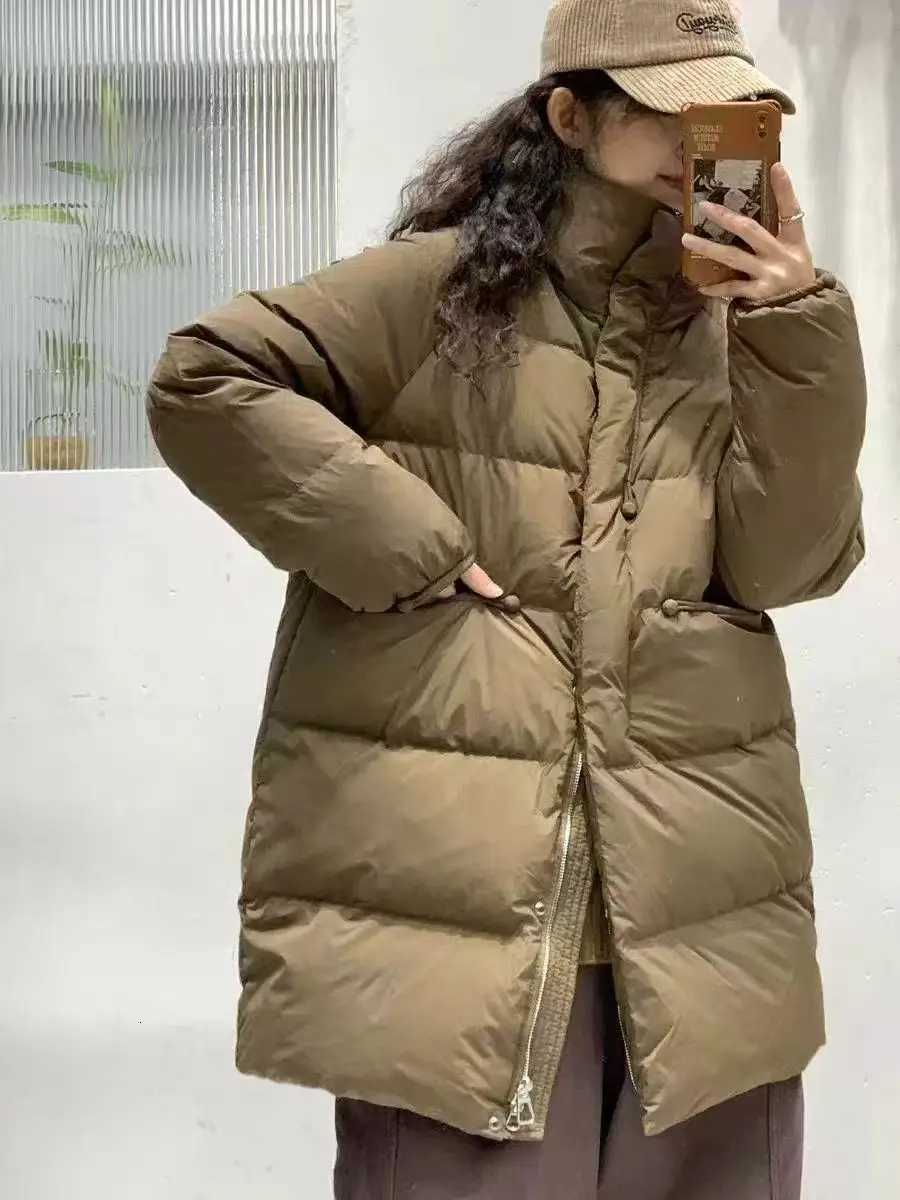 Women's Down Parkas 2025 Winter New Women's Down Jacket Windproof Stand Collar ParkasT261017