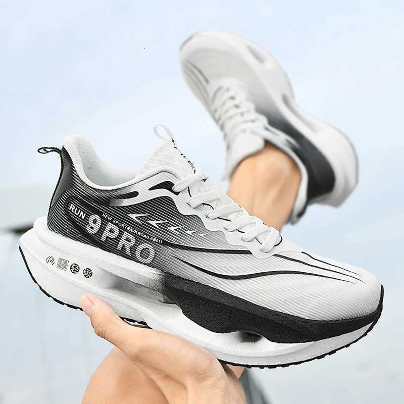 Casual Shoes Men Running Shoes Marathon Sports Casual Mens Sneakers Carbon Board Breathable Lightweight Women's Comfortable Athletic Sneakers H