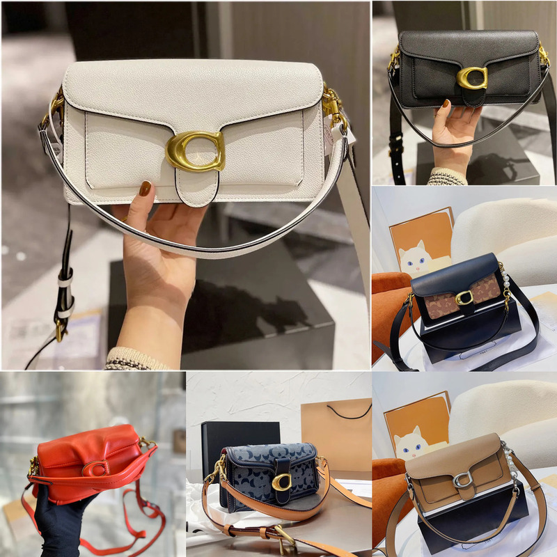 luxurys handbag crossbody bags For Women Mirror Quality Luxury Designer Bags Leather Female Fashion Trendy Crossbody Tabby Shoulder Bag with dust ba