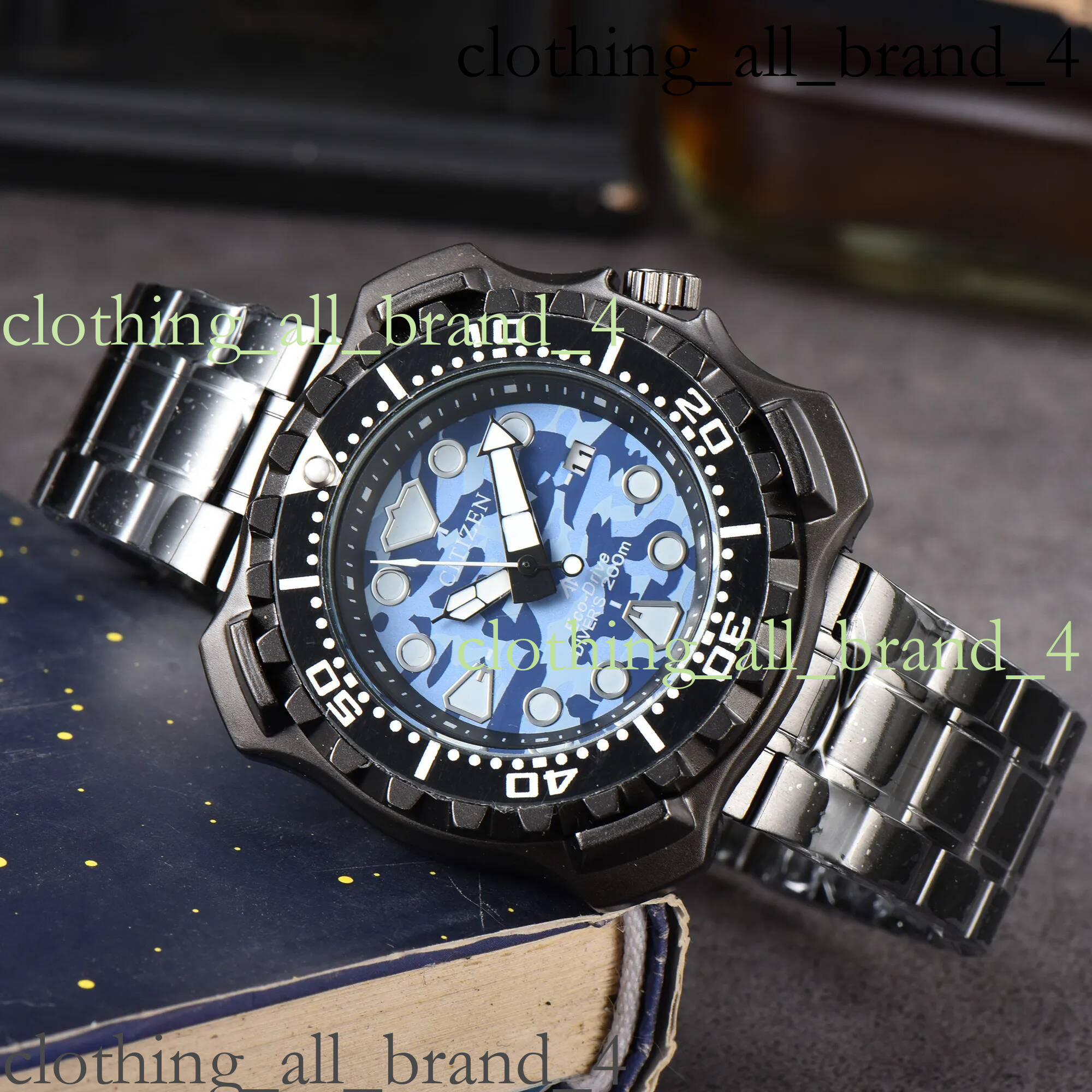 Citize Watch Men Luxury Trend Citi Quartz Calendar Waterproof Multi Function Fancy Round Stainless Automatic Date Designer High Quality Mens Citizen