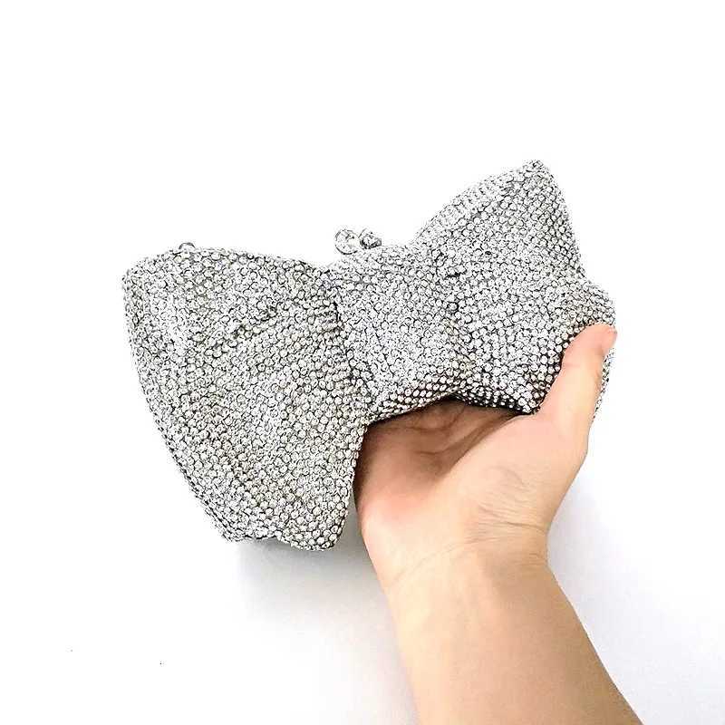 Evening Bags Fashion Noble Women bow Evening Bag Sparkling Sequin Clutch Purse Party Clutch H261016