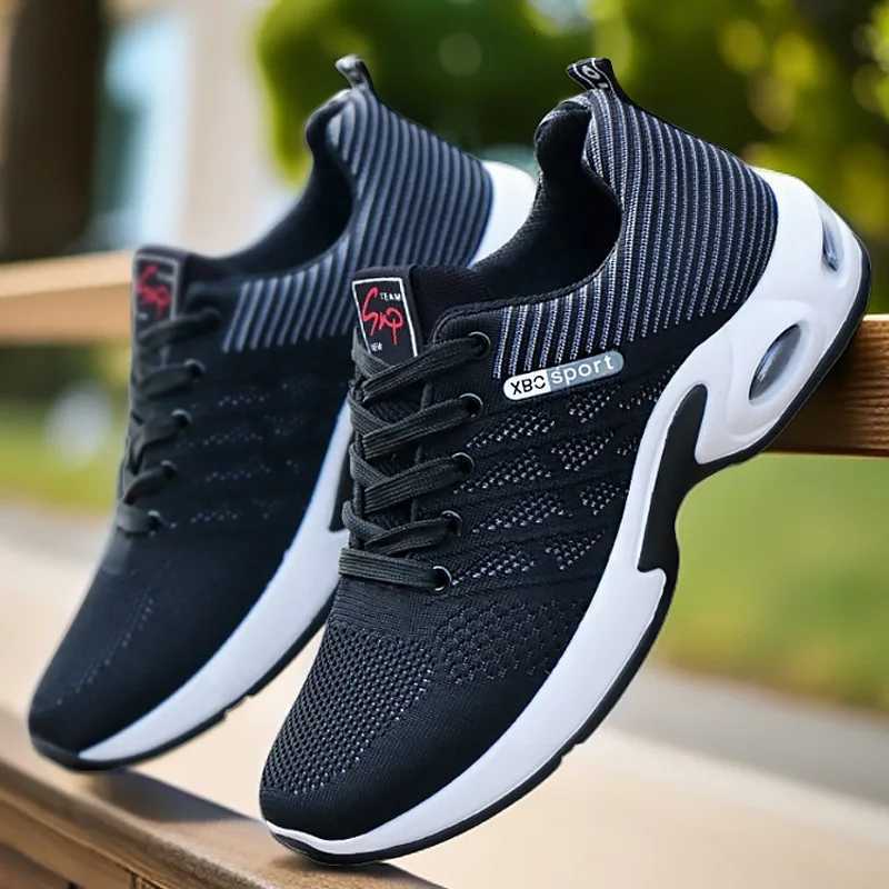 Casual Shoes Men's Casual Sneakers Breathable Mesh Lace Up Versatile Lightweight Soft Sole Daily Walking Running Footwear For Outdoor Wear H261