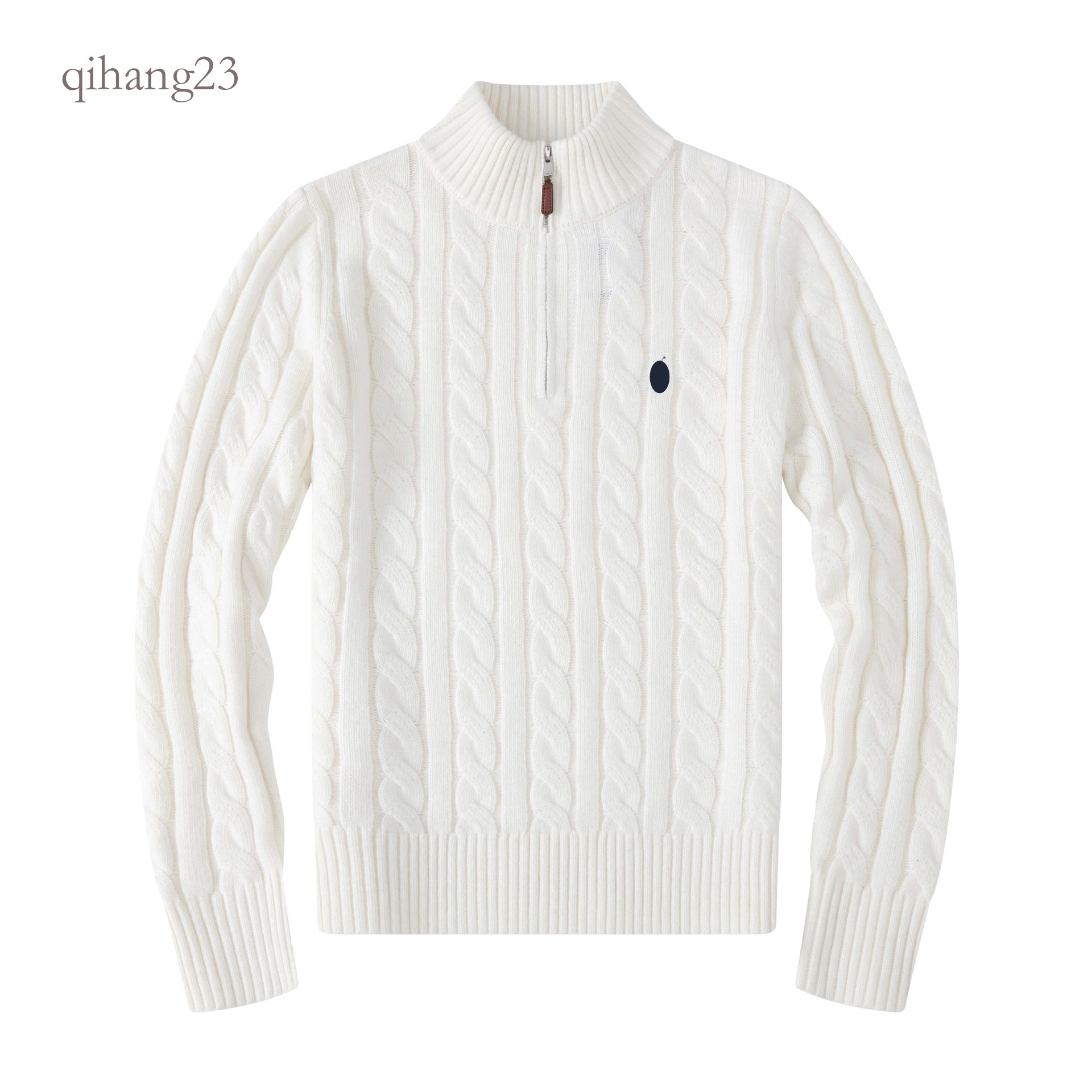 Ralfs Laure Quarter Zipper Sweaters Men Designer Wool Casual Polos Chandail Cardigan Jackets Winter Warm Long Sleeve Sweater Pullover Warm Rauph Lar