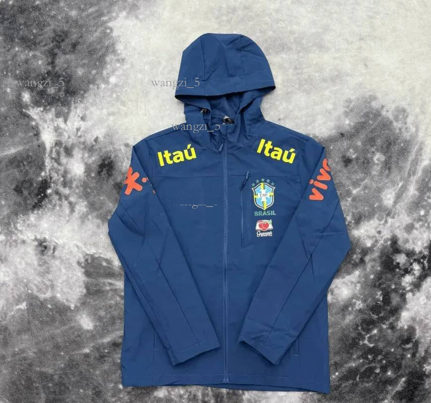 Veste Bresil Windbreaker Brazil Windbreaker Jacket Designer Mens High Quality Hooded National Team Training Jacket Men Veste Brazil Windbreaker Braz