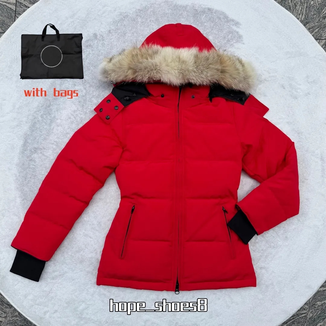 Women Puffer Jackets26 Luxurycanadian coats Designer down Jacket Winter Parka Long Coat women Large Pocket Fur Collar Windbreaker women Outerwearjac