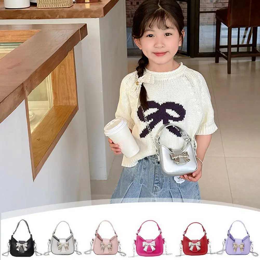 Korean Style Girl Princess Bag Cute Sweet Bow Chain Crossbody Bags for Girls Bowknot Hand Bags Toddler Purses and Handbags Gift L261017GCET