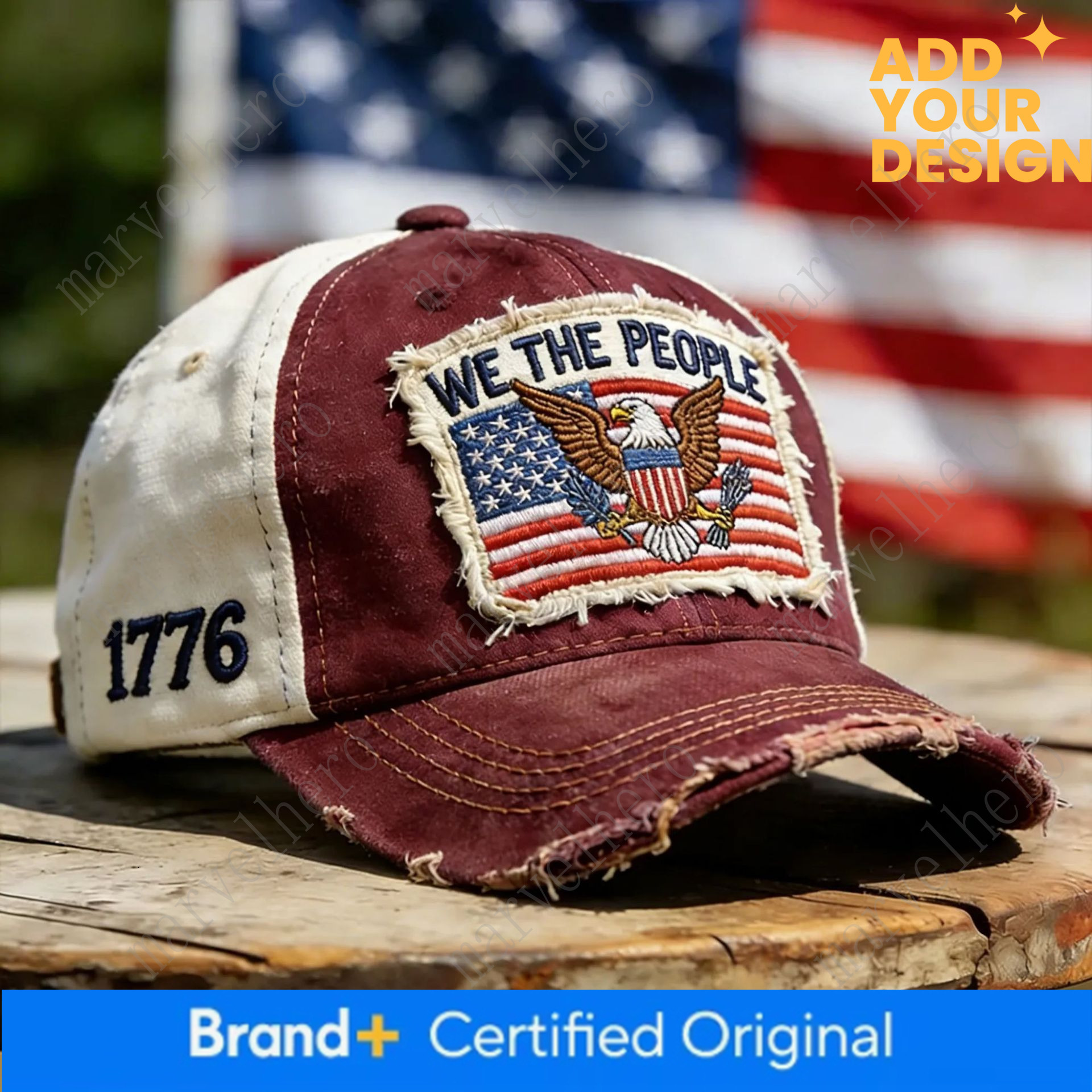 New American Flag D Printed Mesh Baseball Five Pointed Star Hat Duckbill Cap Amazon Hot Item