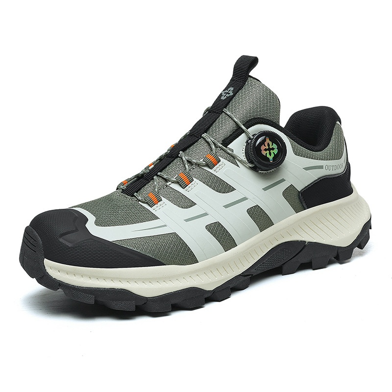 Men's Outdoor Hiking Shoes Waterproof Anti-Slip Running Sneakers with Shock Absorption