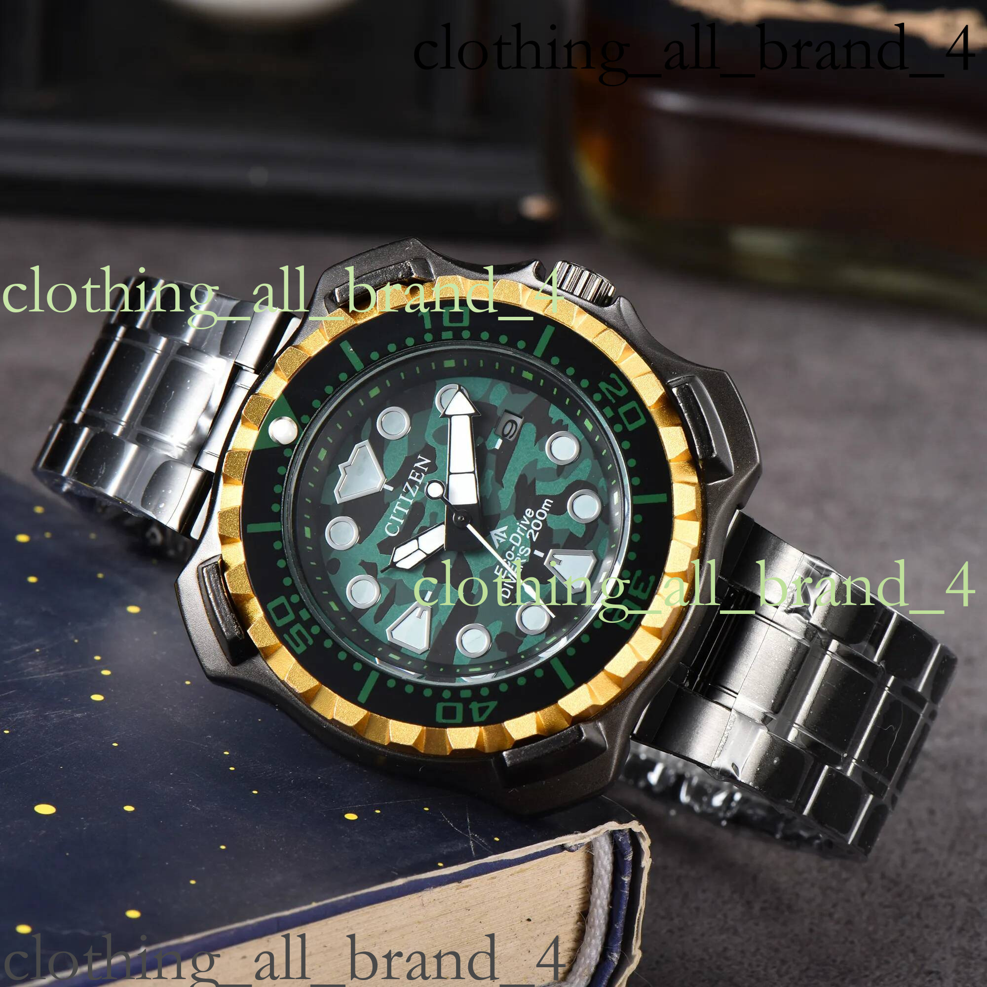 Citize Watch Men Luxury Trend Citi Quartz Calendar Waterproof Multi Function Fancy Round Stainless Automatic Date Designer High Quality Mens Citizen