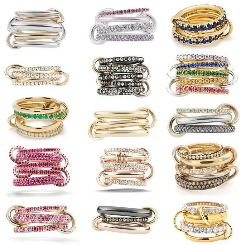 Plain Band Ring wedding Ring Designer Luxury Brand Multi Layer Rings Red Gemstone Women's Diamond Fine Jewelry Stack Rings Jewelry Gif