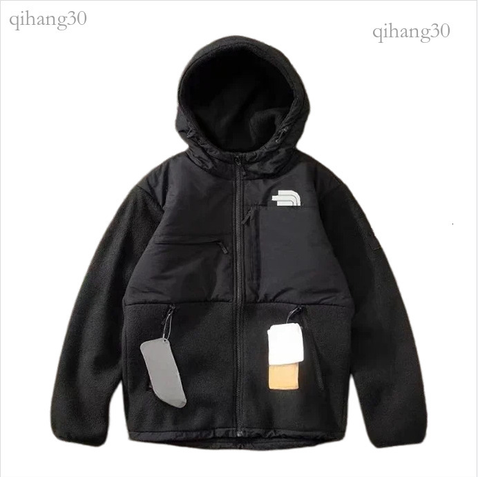 Northe Facelies Jacket Men Designer Coat Polar Fleece Jacket Leisure Thickened Collar Nylon Splicing Outdoor Sport Windbreaker 19D