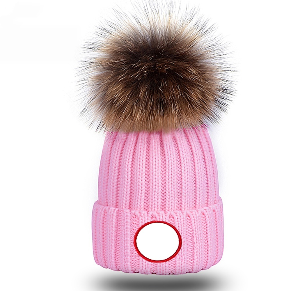 Warm Winter Caps Fashion winter hat Design beanies wool skull cap Fashion Women Beanie Pom Pom Bobble Hat Outdoor ski warm hats high quality d-1