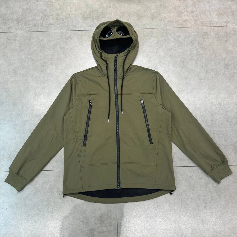 Cp Jacket Spring Autumn Men's Jackets Mens Jacket Man Loose Style Top Mens Soft Shell Windbreaker Jacket Men Coat Glasses Hat Thickened Plush V