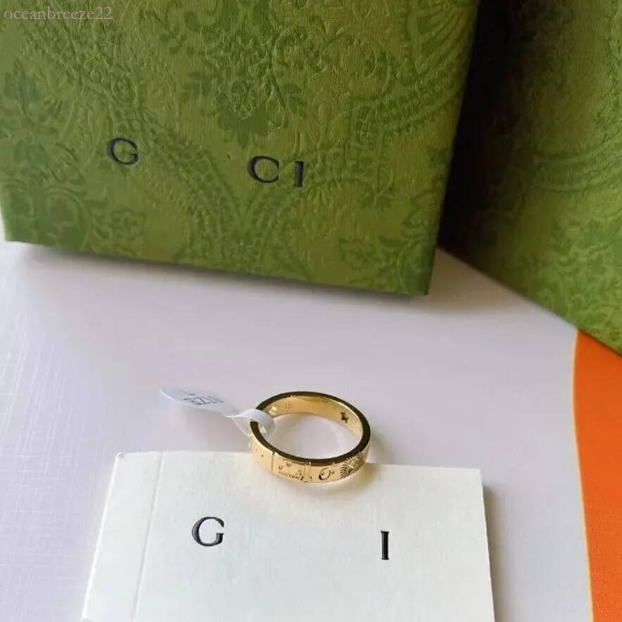 GG Rings Fashion Designer Ring Popular Mens Titanium Steel Sier Rings Engagements For Womens Jewelry s Love Letter Plated With box gift gucclyness j